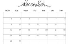 December 2024 Calendars – 50 Free Printables | Printabulls pertaining to December 2024 Calendar Printable With Lines