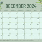 December 2024 Calendars (52 Free Pdf Printables) Intended For December 2024 Calendar Printable Landscape