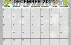 December 2024 Calendars (52 Free Pdf Printables) with regard to December 2024 Calendar Printable Landscape