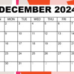 December 2024 Calender, Calandar, Month. Christmas, Planning With December 2024 Calendar Printable A6 Free