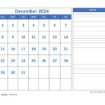 December Calendar 2024 Grid Lines For Holidays And Notes With December 2024 Appoinment Calendar Pages Printable