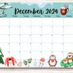 Editable December 2024 Calendar, Cute Penguins, Beautiful Winter Pertaining To December 2024 Calendar Printable Penguin