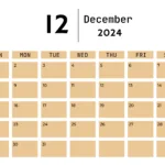 Free Printable & Fillable December Calendars 2024 Pertaining To December 2024 Printable Calendar Color