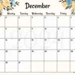 Free Printable & Fillable December Calendars 2024 Throughout December 2024 Calendar With Holidays First Printable