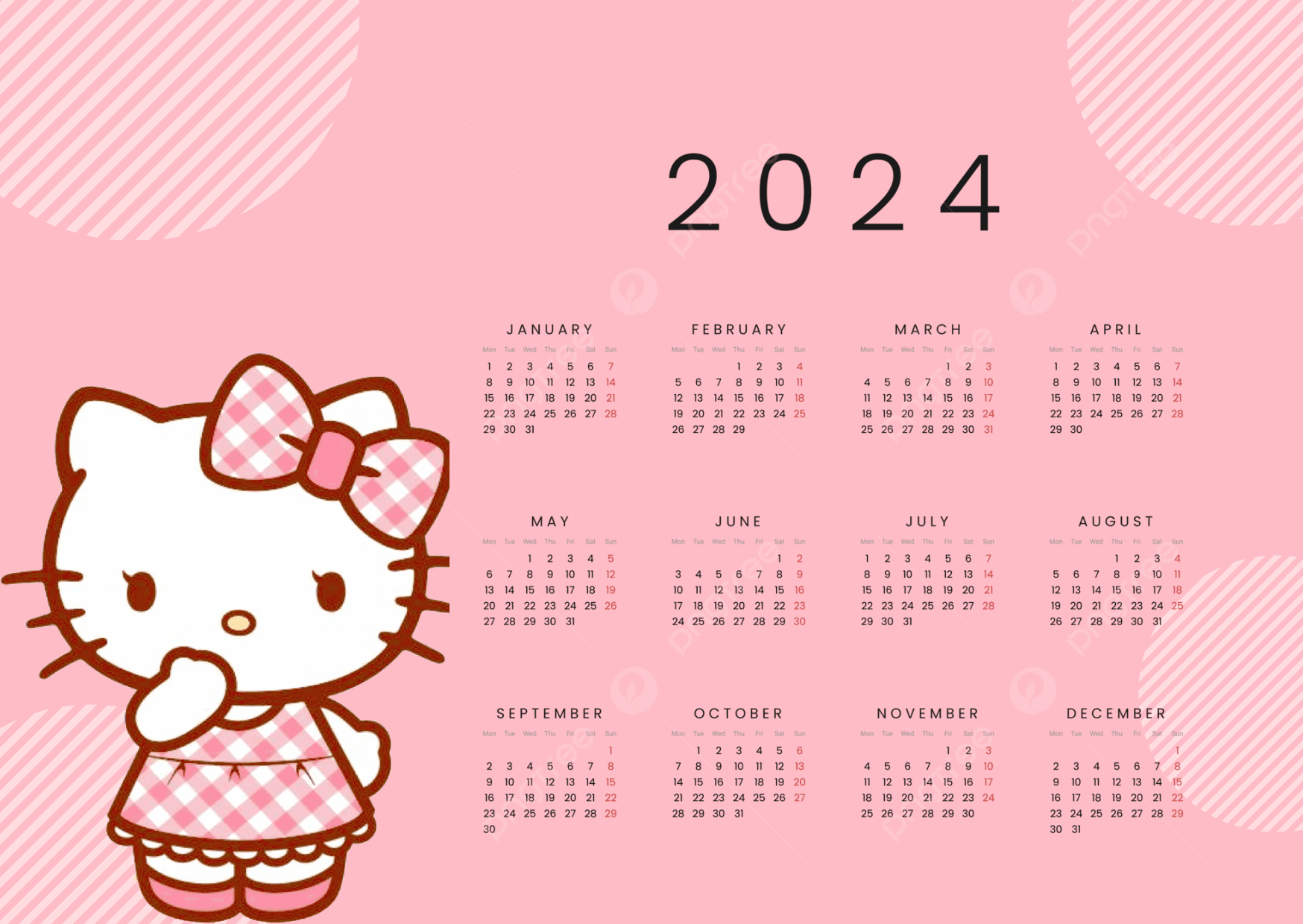 Hello Kitty Calendar 2024Mj0069331 - Raket.ph inside December 2024 Hello Kitty Calendar Printable