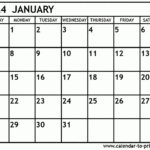 January 2024 Calendar Printable Inside Calendar 2024 Printable January December