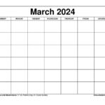 March 2024 Calendar Printable Templates With Holidays Throughout Calendar Showing March December 2024 Printable