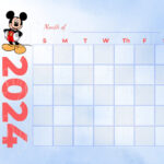 Mickey Digital Download Calendar 2024, Mickey Png, Digital In 2024 December Calendar Printable Disney