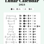 Moon Phase Calendar   Cute & Free Printable 2024 Lunar Calendar For December 2024 Moon Calendar Printable