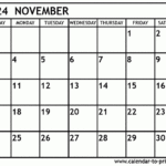 November 2024 Calendar Printable With Calendar 2024 November And December Printable