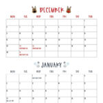 November December 2024 Calendars   28 Printables | Printabulls For Printable Calendar December 2024 January 2025