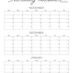 November December 2024 Calendars   28 Printables | Printabulls Inside November December 2024   January 2025 Calendar Printable