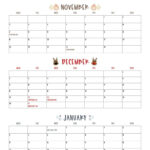 November December 2024 Calendars   28 Printables | Printabulls With 2024 Calendar Printable November December Jan 1St