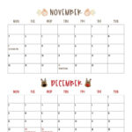 November December 2024 Calendars   28 Printables | Printabulls With Regard To 2024 November And December Calendar Printable