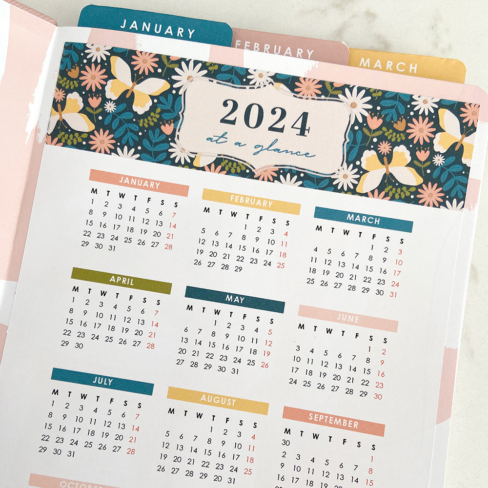 Printable Calendars And Page Tabs - Space And Quiet Journaling pertaining to December 2024 Bullet Journal Calender Printable