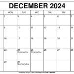 Printable December 2024 Calendar Templates With Holidays Regarding Calendar July December 2024 Printable