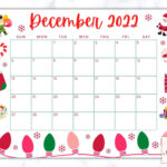 Printable December Calendar 2024, Christmas Calendar, Holiday inside 2024 December Calendar Printable Disney