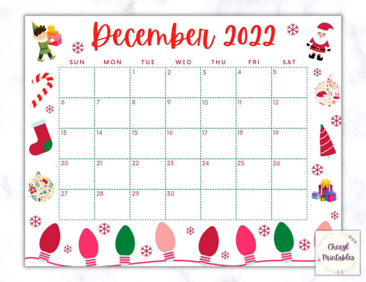 2024 December Calendar Printable Disney