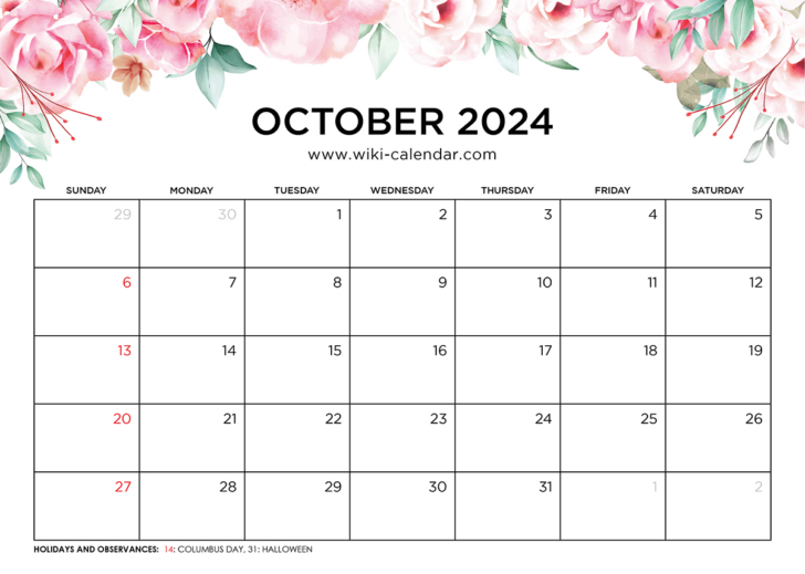 8 X 11 Printable Calendar 2024 October November December