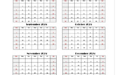 Six Month Calendar 2024-2025 Printable Pdf- 6 Months Calendar regarding Printable Calendar July 2024 To December 2024