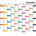 2025 Calendar Printable, ✓ Pdf, Excel And Image File   Free For 2025 Horizontal Calendar Printable