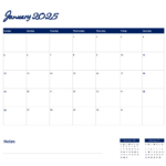 2025 Calendar Template   Excel | Google Sheets   Highfile In Google Calendar 2025 Printable