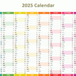 2025 Calendar With Google Calendar 2025 Printable