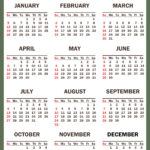 2025 Calendar With Holidays, Printable Free, Vertical, Green Inside Free Printable Calendar 2025 With Holidays