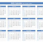 2025 Calendar With Week Numbers Throughout 12 Month 2025 Calendar Printable With Week Numbers