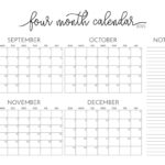 2025 Four Month Calendars   31 Free Printables | Printabulls Pertaining To Monthly 2025 Calendar Printable