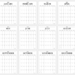 2025 Minimal Calendar Printable (Vertical & Horizontal!)   Jellymemos Within 2025 Vertical Calendar Printable