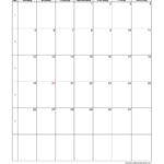 2025 Monthly Calendar (Blank Vertical Template) | Free Calendar Inside 2025 Monthly Calendar Vertical Printable Free