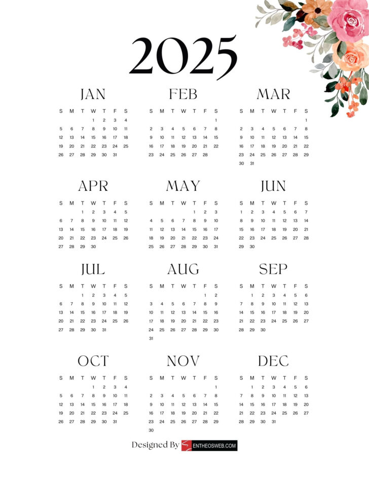 Free Printable 2025 Calendar Printable Free Download