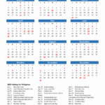 2025 Philippines Calendar With Holidays For 2025 Calendar Philippines With Holidays Printable