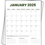 2025 Printable Calendars (56 Free Pdf Printables) In 2025 Calendar Printable Portrait