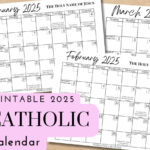 2025 Printable Catholic Monthly Calendar Liturgical Calendar With Intended For Liturgical Calendar 2025 Printable