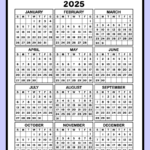 2025 Printable One Page Calendar & Kids Calendar Worksheets Intended For Printable One Page 2025 Calendar