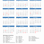 2025 United States Calendar With Holidays For 2025 Calendar Free Printable With Holidays