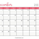 40 Printable December 2024 Calendars | Free Pdf   Calendarkart For December 2024 Calendar Printable For 3 Month Calendar Template