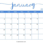 40+ Printable January 2025 Calendars | Free Pdf   Calendarkart For Calendar Printable January 2025