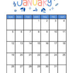 40+ Printable January 2025 Calendars | Free Pdf   Calendarkart In January 2025 Calendar Printable Vertical