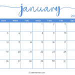 40+ Printable January 2025 Calendars | Free Pdf   Calendarkart Inside Printable January 2025 Calendar