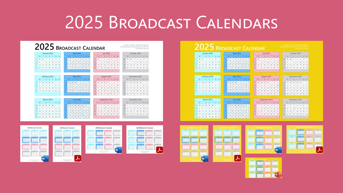 Broadcast Calendar 2025 – Free Downloads – Customizable regarding 2025 Broadcast Calendar Printable