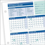 Complyright™ 2023 2024 Academic Attendance Calendar, 8 1/2" X 11 Inside 2025 Attendance Calendar Printable