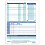 Complyright 2025 Attendance Calendar In White   50/Pack Inside 2025 Attendance Calendar