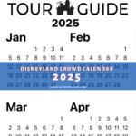 Disneyland 2025 Crowd Calendar   Disneyland Resort Tips And More Inside Disney World Attendance Calendar 2025