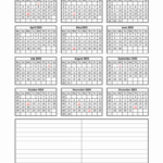 Download Blank Calendar 2025 With Space For Notes (12 Months On Pertaining To 2025 12 Month Calendar On One Page Printable