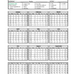 Employee Attendance Calendar Inside 2025 Employee Attendance Calendar Printable Free Download