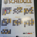 🏒2023 2024 Las Vegas Golden Knights Schedule Card New🏒‼️Stanley Within Vegas Golden Knights Printable Schedule Calendar 2025