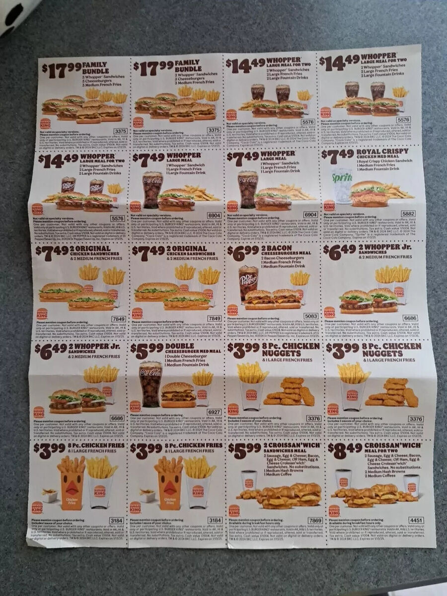 Food &amp;amp; Beverage Coupons For Sale | Ebay for January 2025 Subway Coupons Printable